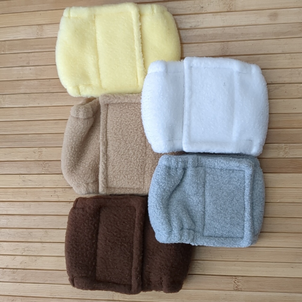 Male Dog Puppy Belly Bands Diapers, Set of 5, Super Soft Fleece, NEW, Size Small